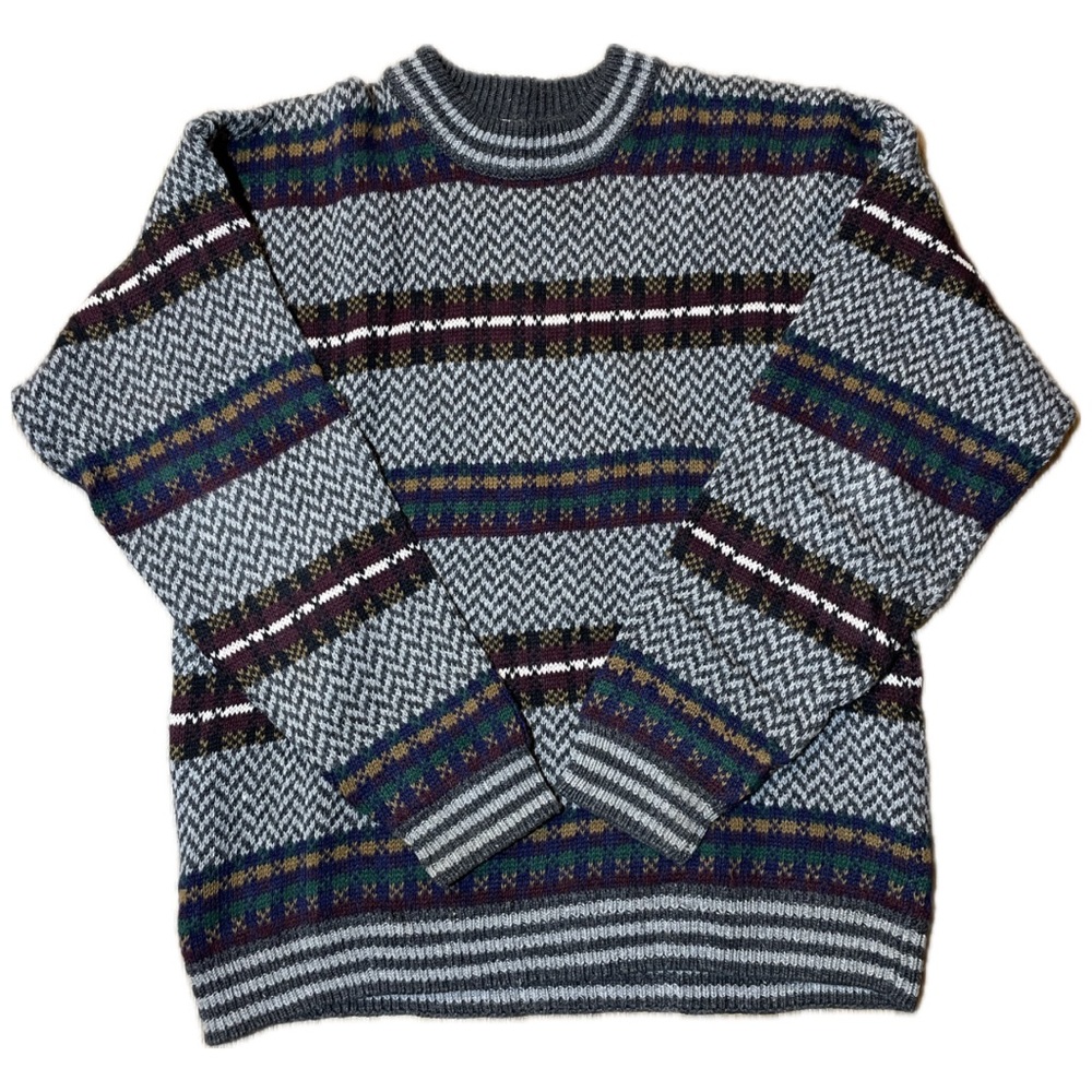 Vintage Style Fenn Wright & Manson Men's Knit Sweater - Size Medium